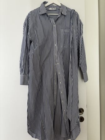  Hemdbluse / Blusenkleid gestreift, Gr. M, Top Zustand!