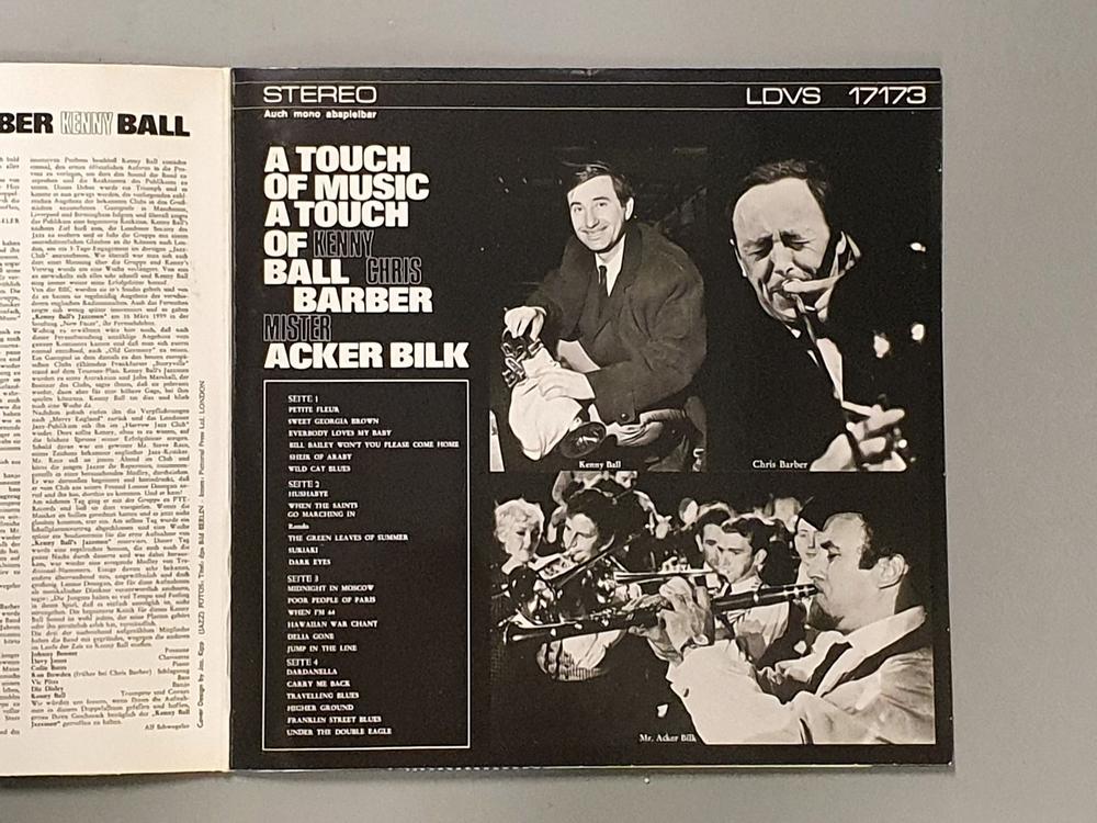 Kenny Ball / Chris Barber / Mister Acker Bilk - A Touch Of Music, A Touch  Of Kenny Ball, Chris Barber, Mister Acker Bilk