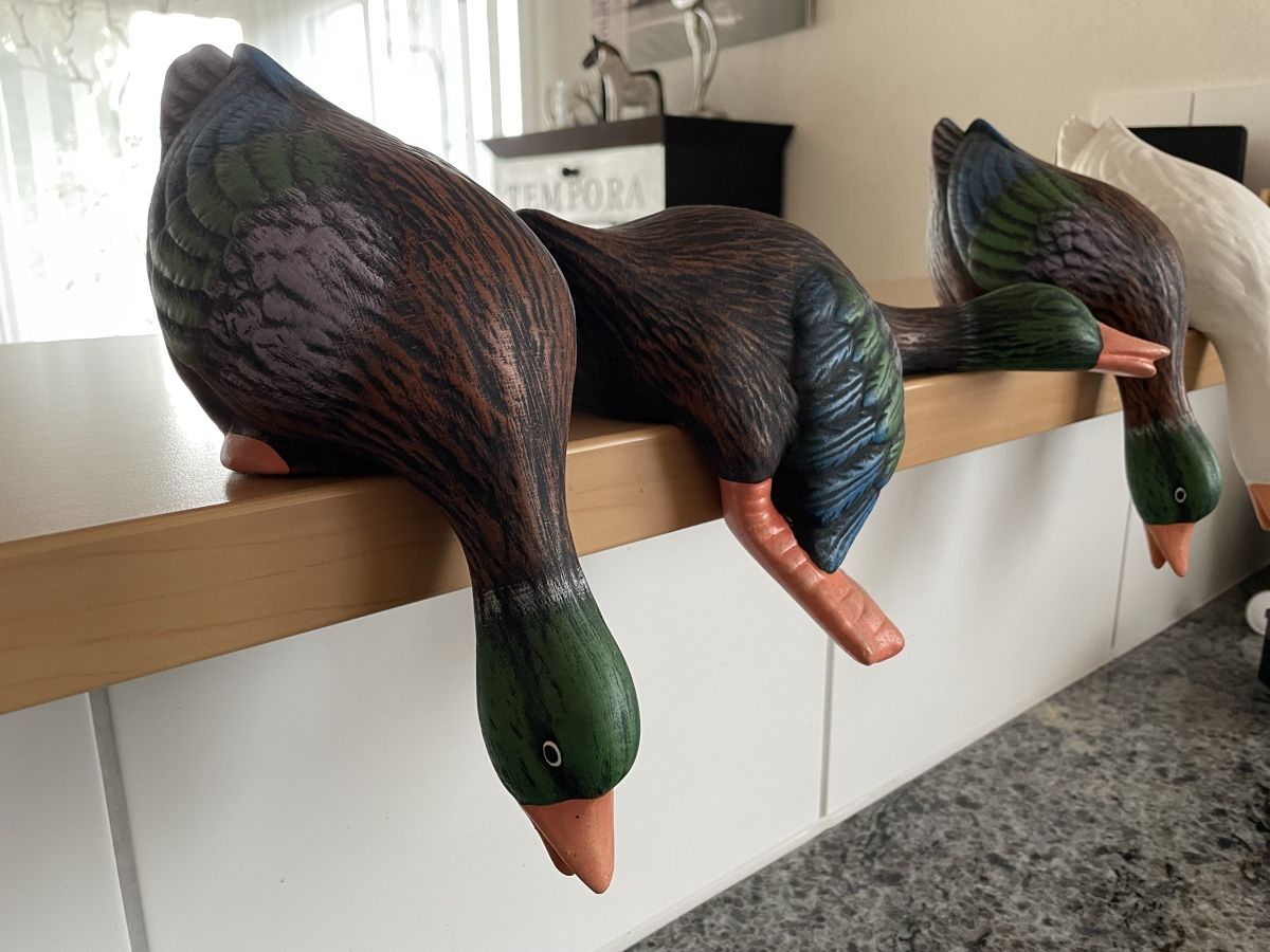 Tutte le decorazioni: Keramikfiguren, 4 Stk., Enten, Kantenhocker – Usato da Bubendorf venduto da Yoru 6