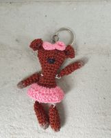 Amigurumi Schlüsselanhänger mit Bär Teddy