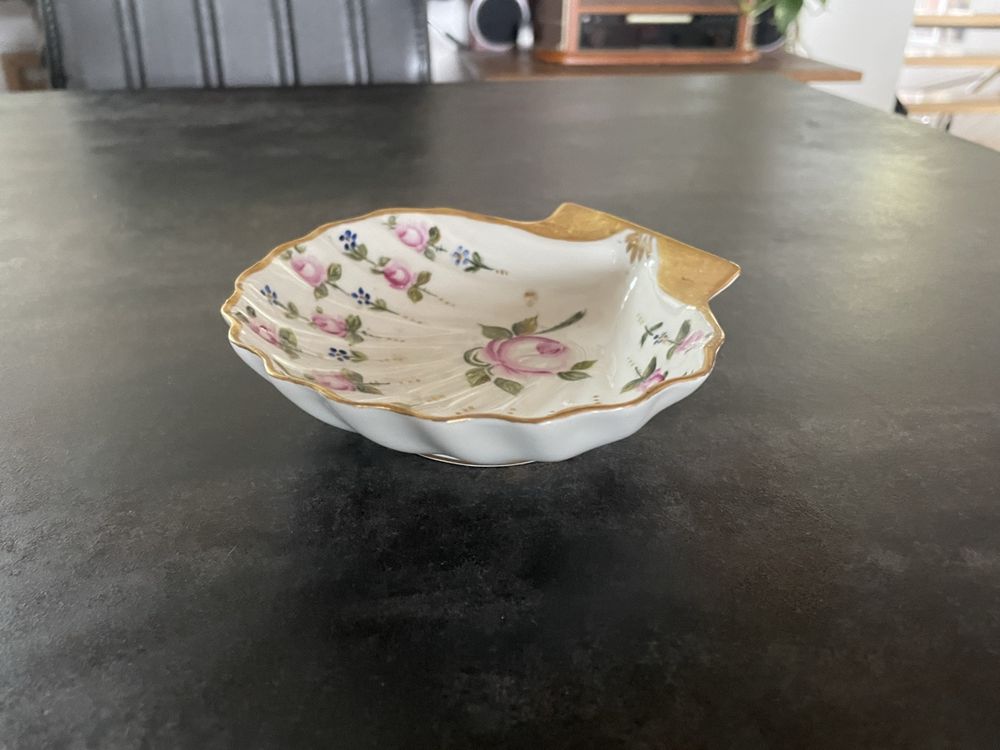 Bol Décoratif En Forme De Coquillage - Porcelaine Blanc Crème - 11,5x10 Cm - Parfait Pour Bijoux, Savon Ou Décoration Salle De Bain