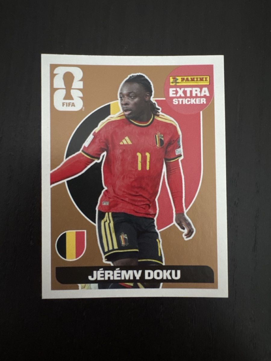 Panini Carte collezionabili: Panini EXTRA Sticker Jérémy Doku Bronze – Nuovo (secondo la descrizione) da Wil SG venduto da TimK.99