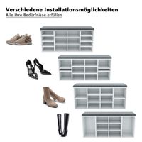 Sitzbänke Schuhschrank Schuhregal Kommode mit Sitzkissen