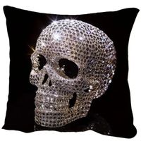 💎 Bling-Bling Skull Kissenbezug – Diamant Style 💀✨