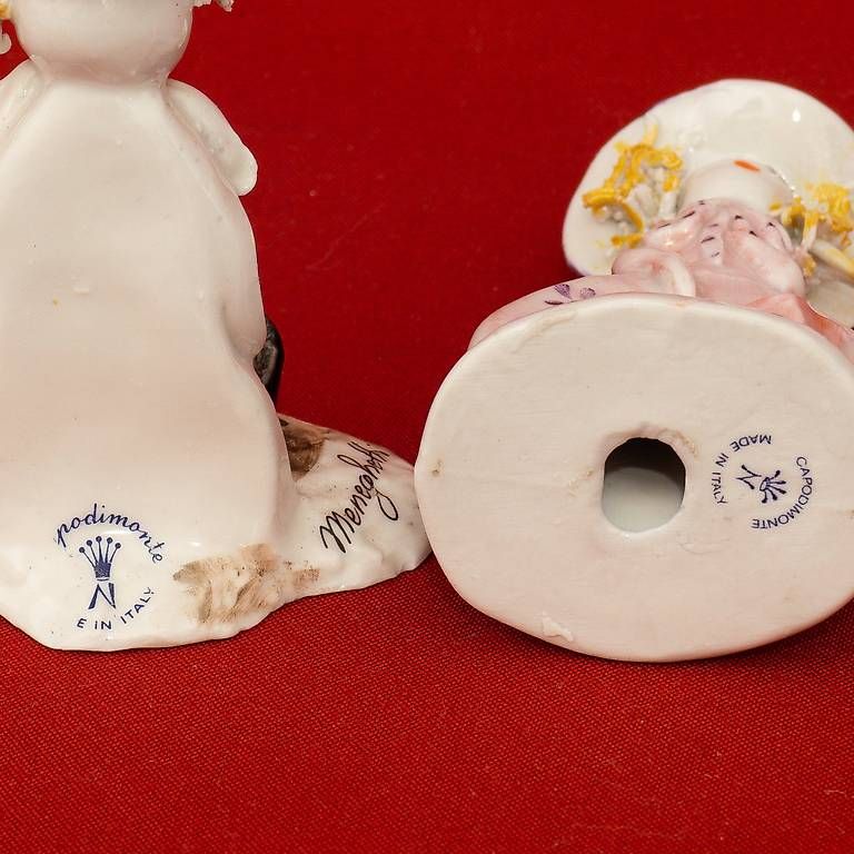 Statuette: Meneghetti Capodimonte Figurenpaar – Usato da Ascona venduto da ArtRomantica 2