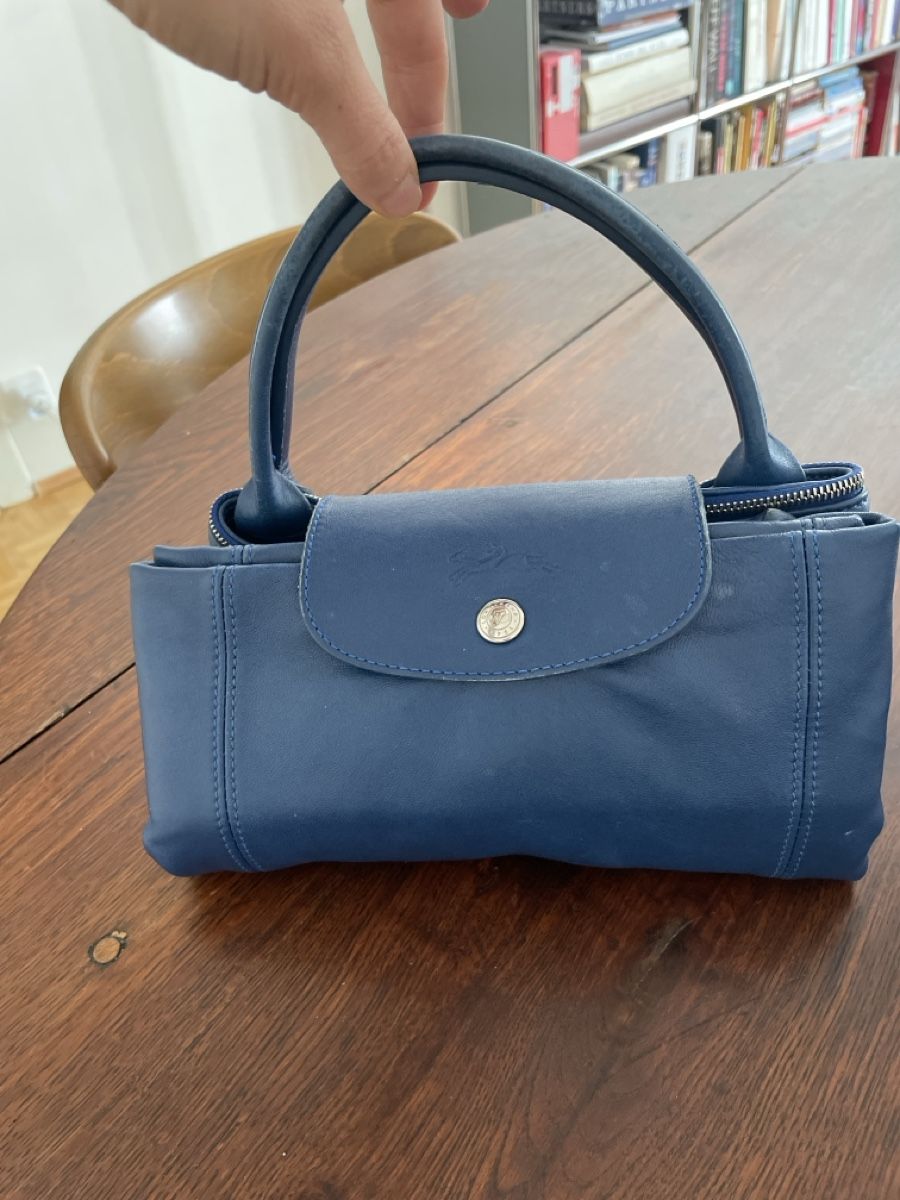 Longchamp Borse da donna: Longchamp, sac bleu marine le pliage cuir – Usato da Genève venduto da hg2_yyz7