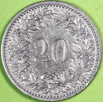 1893  /  FR. 0.20 - MÜNZE / RECHT GUT ERHALTEN !