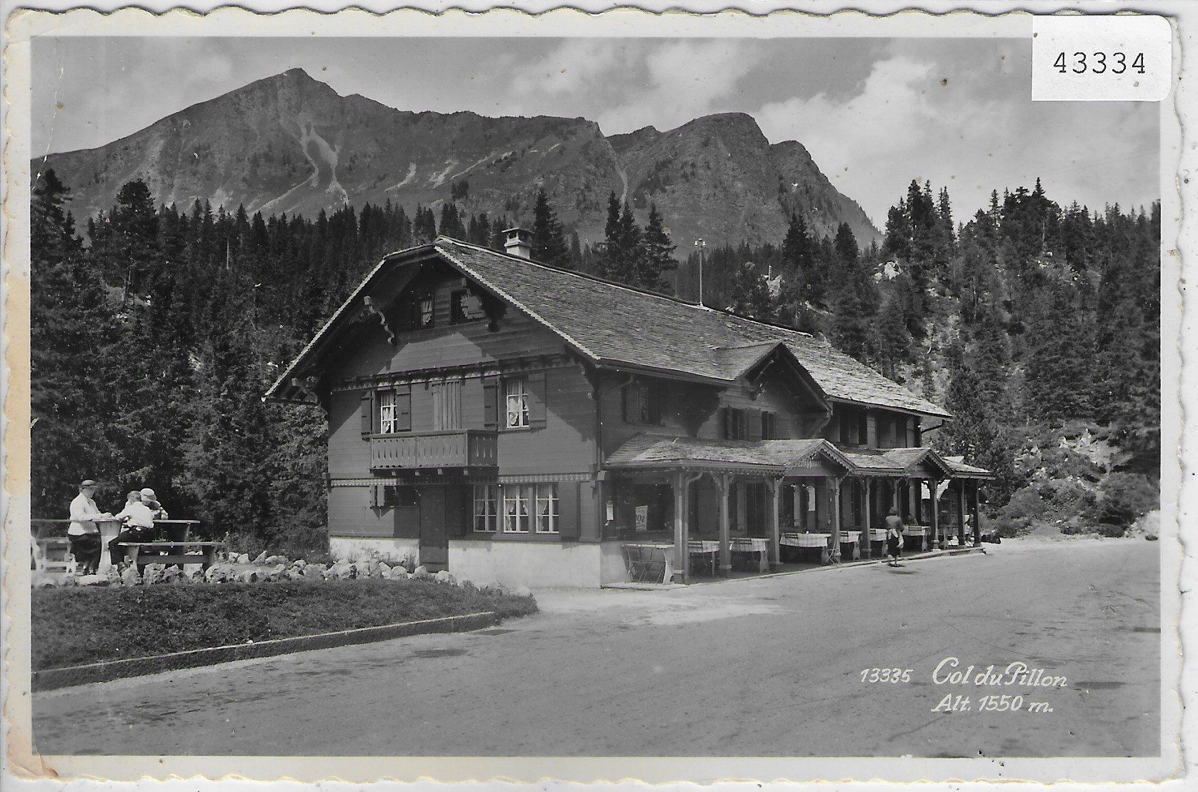 Cartoline postali: Col de Pillon - Restaurant – Usato da Ettingen venduto da Kartenplanet