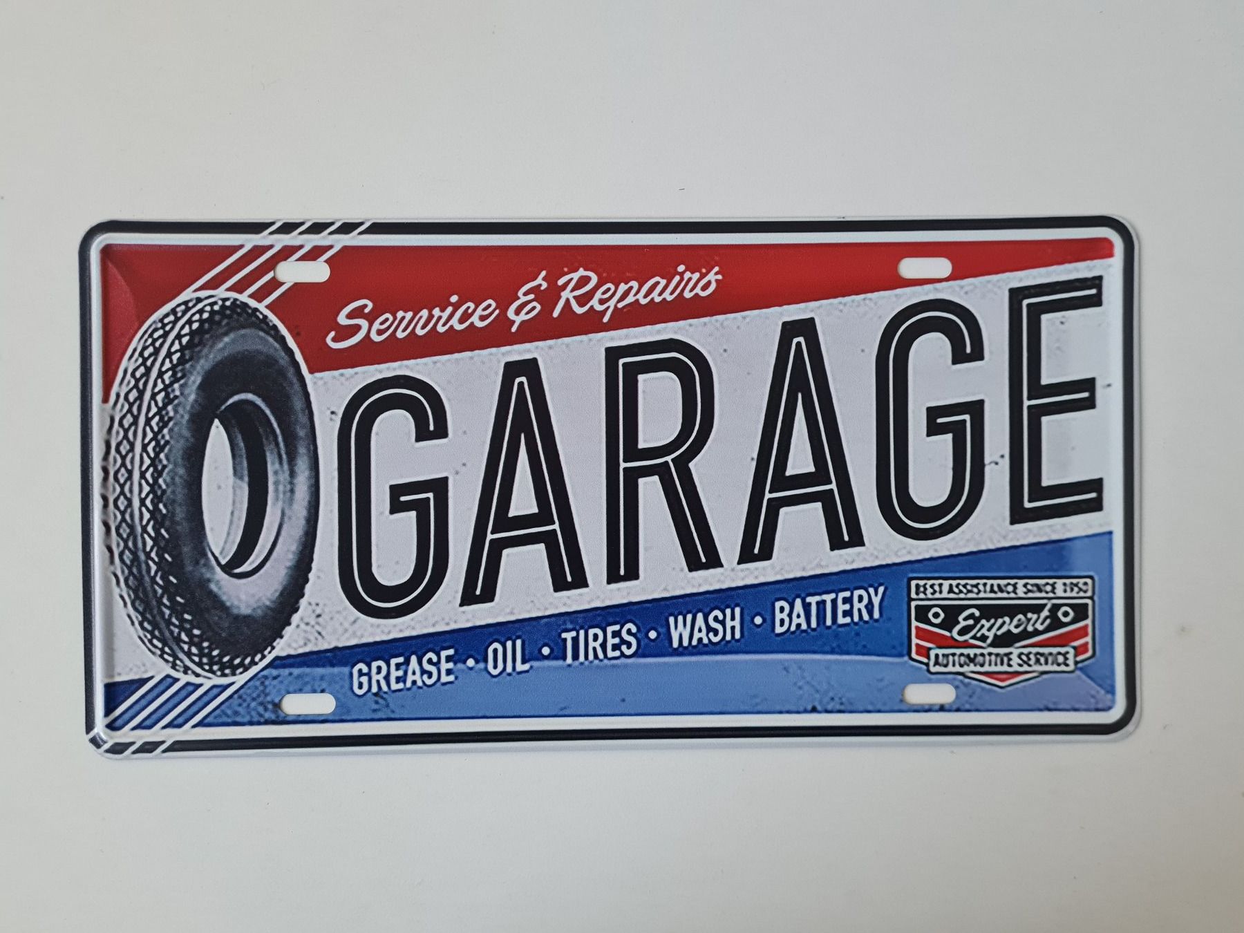 Ecriteaux: Neues Deko Blechschild "GARAGE" – D'occasion à Tumegl/Tomils par Steinschleuder-Shop