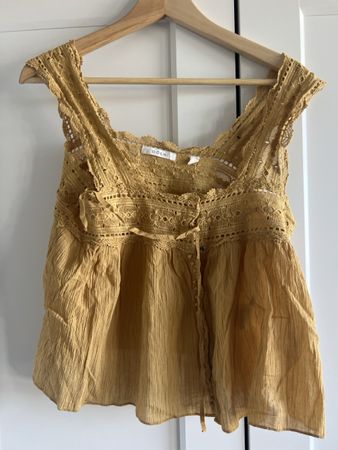 Dôen Bluse senfgelb Grösse M Cotton