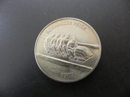 Alte Sport Medaille DDR Schwarzer Peter Bob 1907