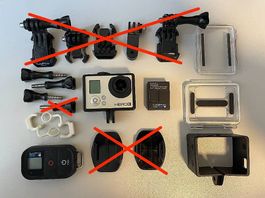 GoPro Hero 3 Black Edition mit Zubehör
