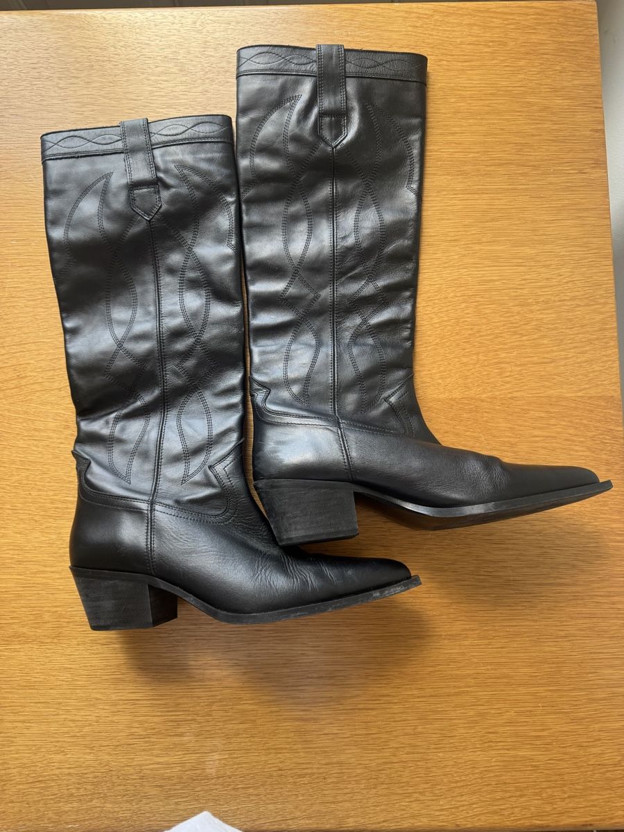 Zara Scarpe da donna: Schwarze Cowboystiefel Gr. 41. – Usato da Zürich venduto da ber_78xz 7