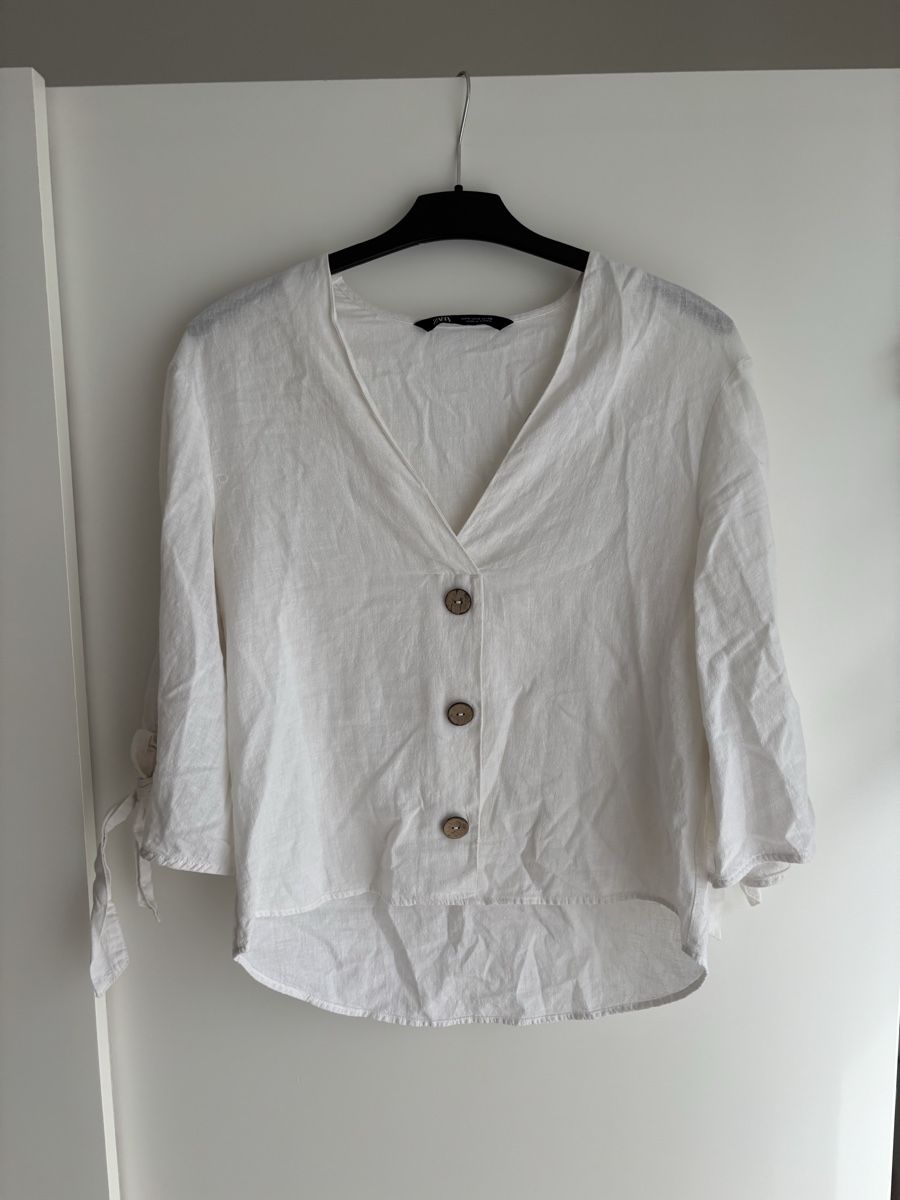 Zara Camicette: Bluse mit Leinen – Usato da Winterthur venduto da leimaj