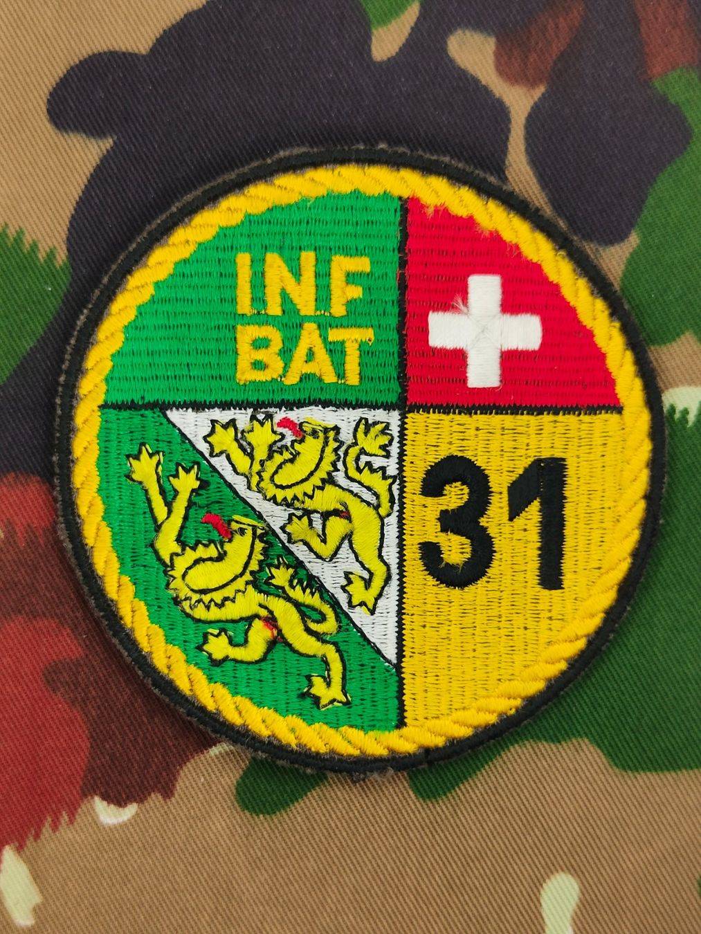 Schweizer Armee Placchette & Badge: Verbandsabzeichen Inf Bat 31 Kp 3 – Usato da Bauma venduto da SwissMilitaria
