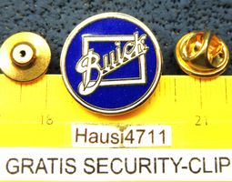 BUICK AUTO LOGO SCHMUCK-PIN ENAMEL GOLDIG 20mm VINTAGE OLDI
