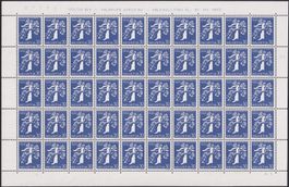 1939, Nr.238 (Landi 39, Züri) Bogen postfrisch **. K: 700.-