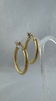 Ohrringe / Creolen in 585 Gold / 14 Karat