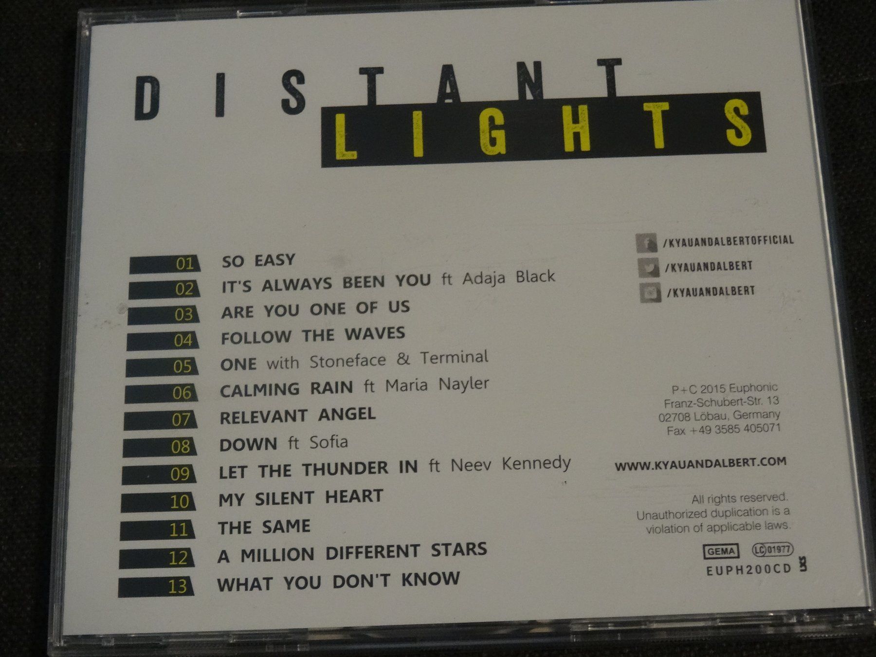 CD: Kyau & Albert - Distant Lights CD – Usato da Olten venduto da Disc-Ausverkauf 1