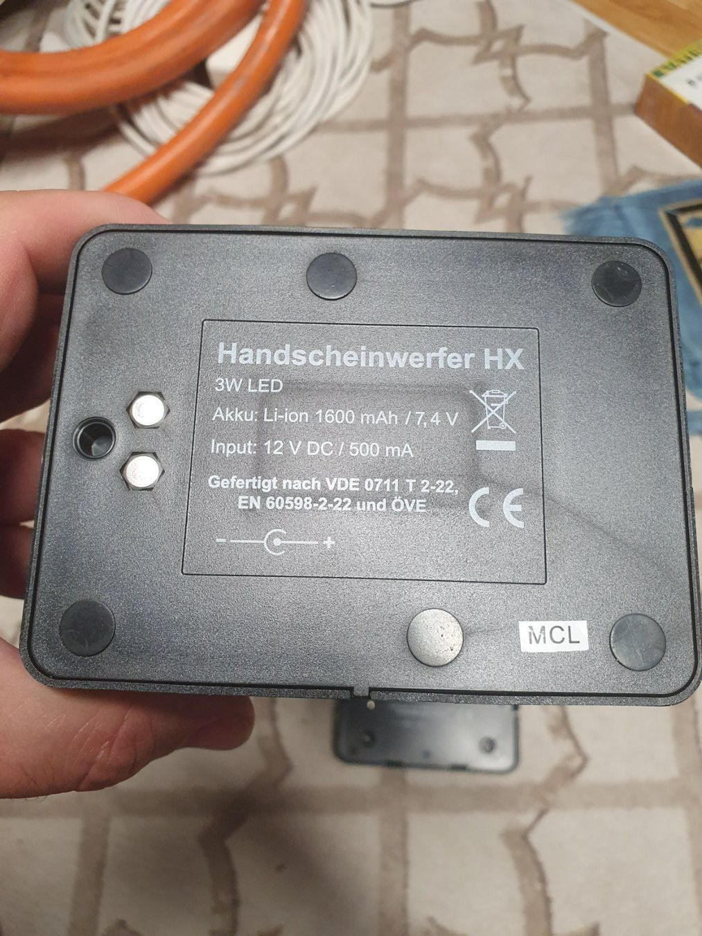 Lampen: LED Handscheinwerfer HX 3W LED Akku LED-Sicherheitsleuchte – Neu und originalverpackt aus Zürich von eymen20 4