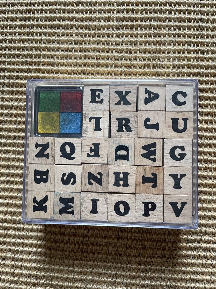 Timbri: Holzstempel Buchstaben – Usato da Zürich venduto da EliseSchmitz