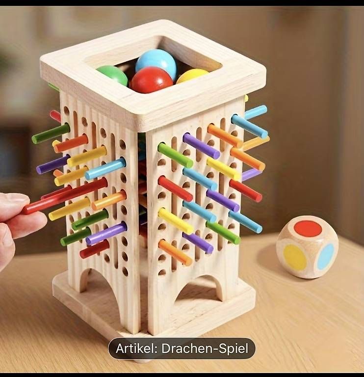 Giochi: Neues Holz Eltern-Kind Turmspiel – Nuovo e nell'imballaggio originale da Altenrhein venduto da marcow313 1