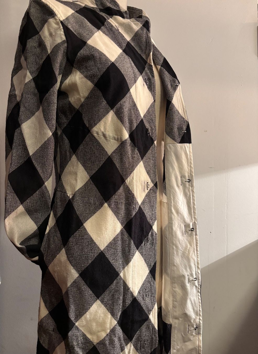Comme Des Garcons Camicette: Hemdbluse lang, Comme des Garçons, feiner Wollstoff – Usato da Küsnacht ZH venduto da MaBaCa 4
