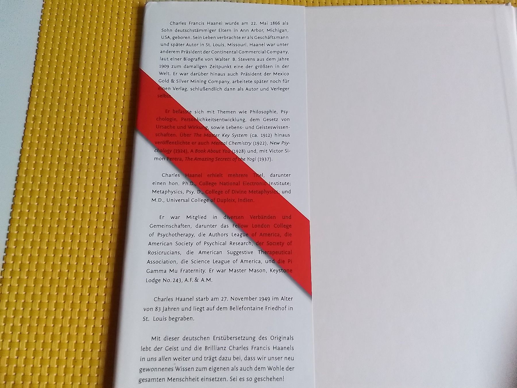 Libri: Das Master Key System - Ohne CD - Rarität – Usato da Rebstein venduto da Buchsi03 9