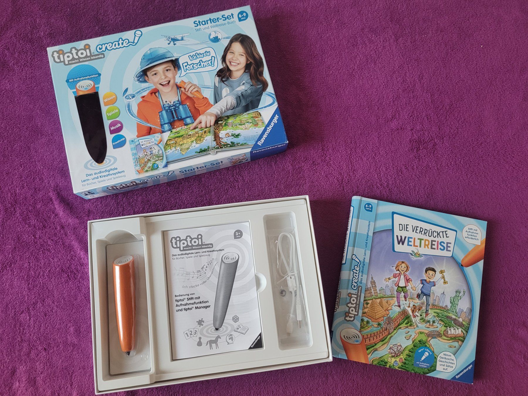Ravensburger Spiele: tiptoi CREATE Starter-Set - Stift & Weltreise Buch – Gebraucht aus Müllheim Dorf von Seeeule01 1