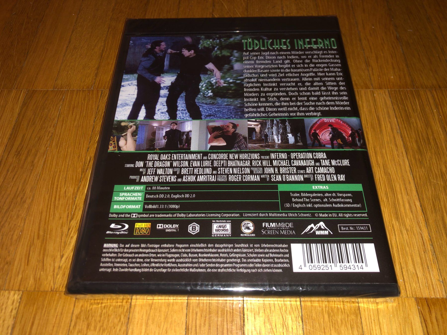 Tutti i DVDs: Tödliches Inferno - BLU-RAY - A - UNCUT – Nuovo e nell'imballaggio originale da Basel venduto da havsok 1