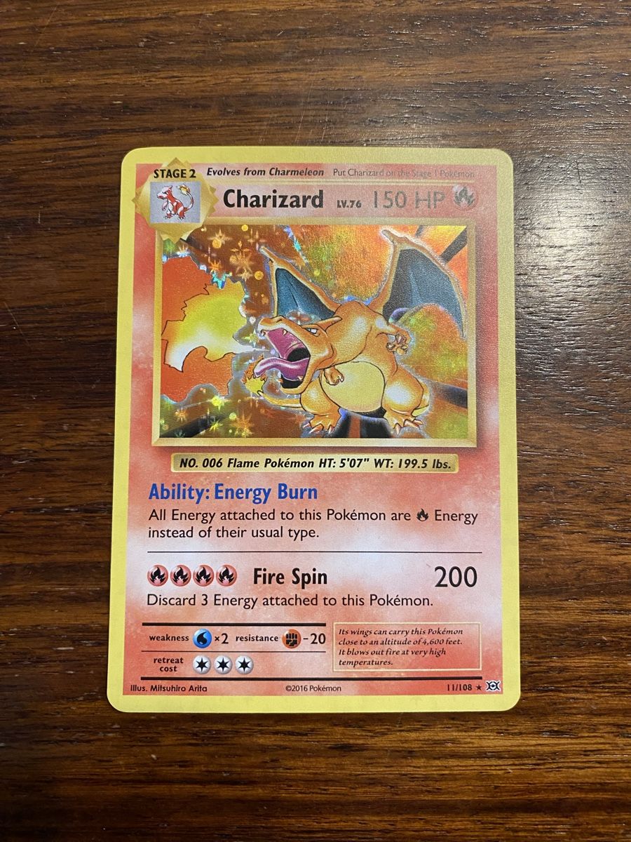 Pokémon Carte collezionabili: Charizard 11/108 Holo Rare 2016 – Usato da Rorschach venduto da cabrones98