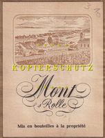 Etikette für Wein - Mont s/Rolle /bd