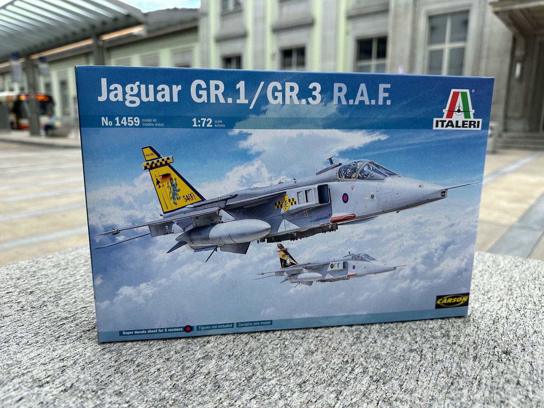 Italeri Kit di modellismo & Modellini statici: Italeri  1:72 Jaguar GR.1 1459 – Nuovo e nell'imballaggio originale da Chiasso venduto da Carrara-Modellismo