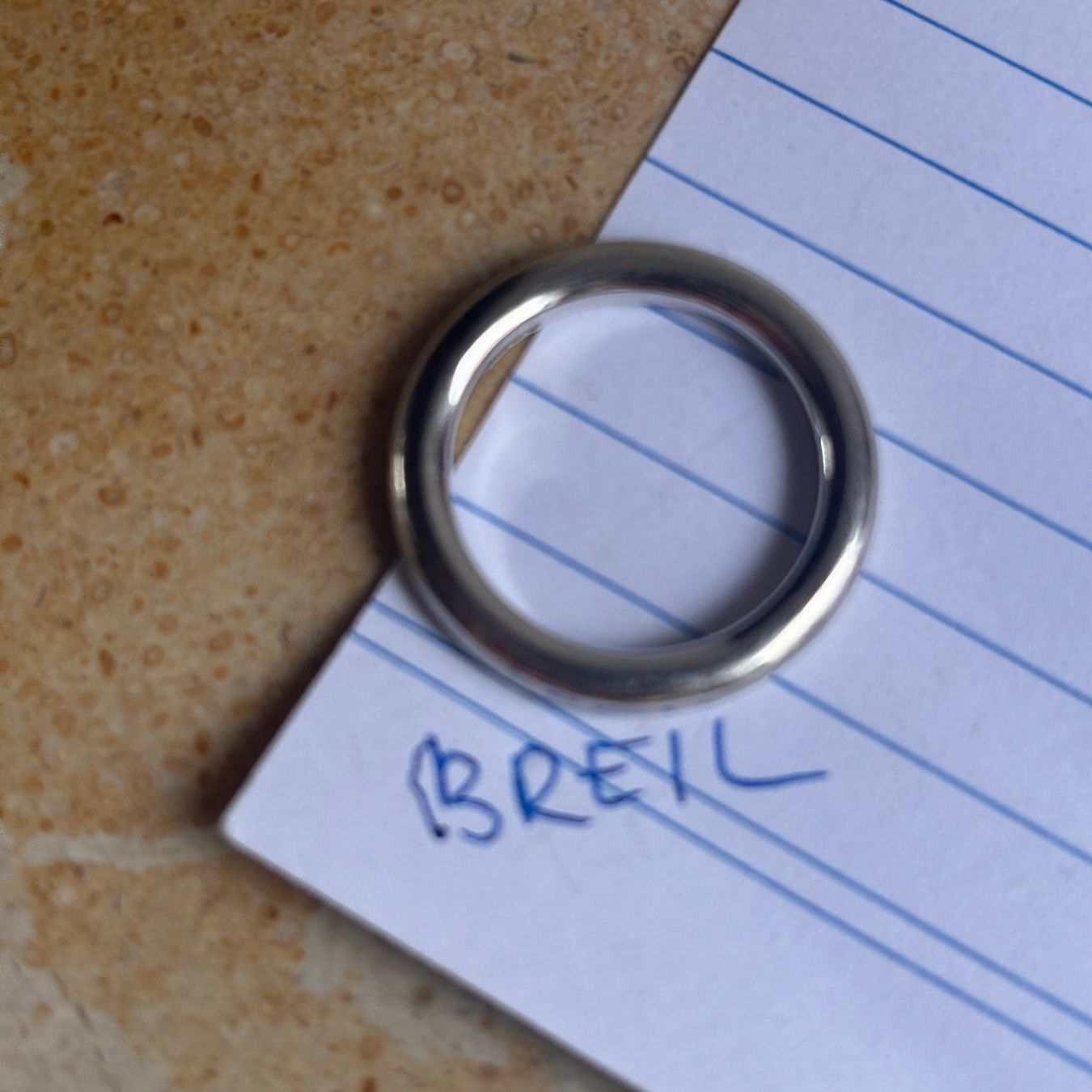 Breil Anelli: Schlichter Zeitloser Ring (BREIL) 58 – Usato da Basel venduto da bellespirit
