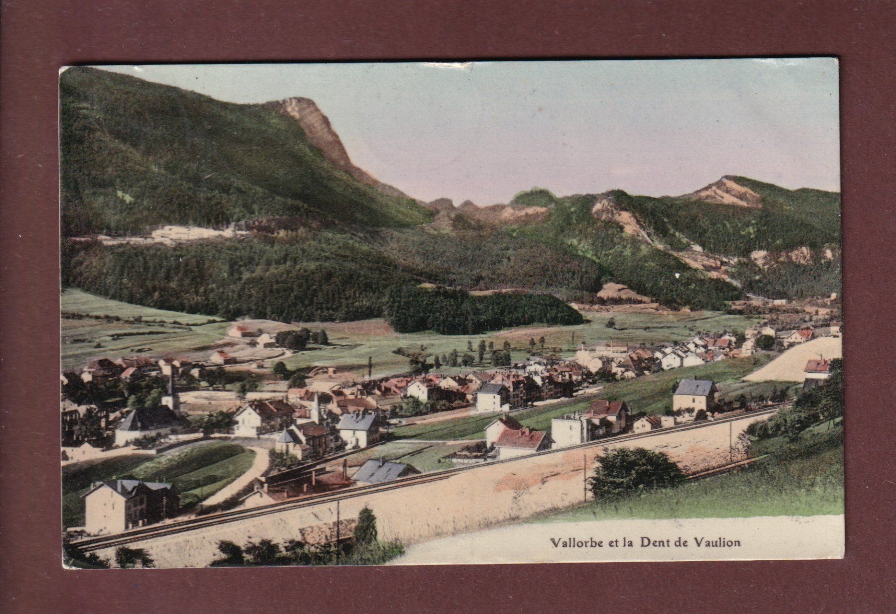 Cartoline postali: VALLORBE - Dent de Vaulion - 1909 – Usato da Pully venduto da nicecards-shop