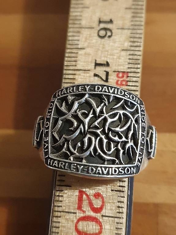 Harley-Davidson Anelli: Harley Davidson Silber 925er Ring neuwertig – Usato da Oberglatt ZH venduto da watchkurt 1