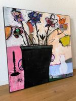 Vintage Flowers Acryl Kunst Modern Stilleben Blumen Bammert