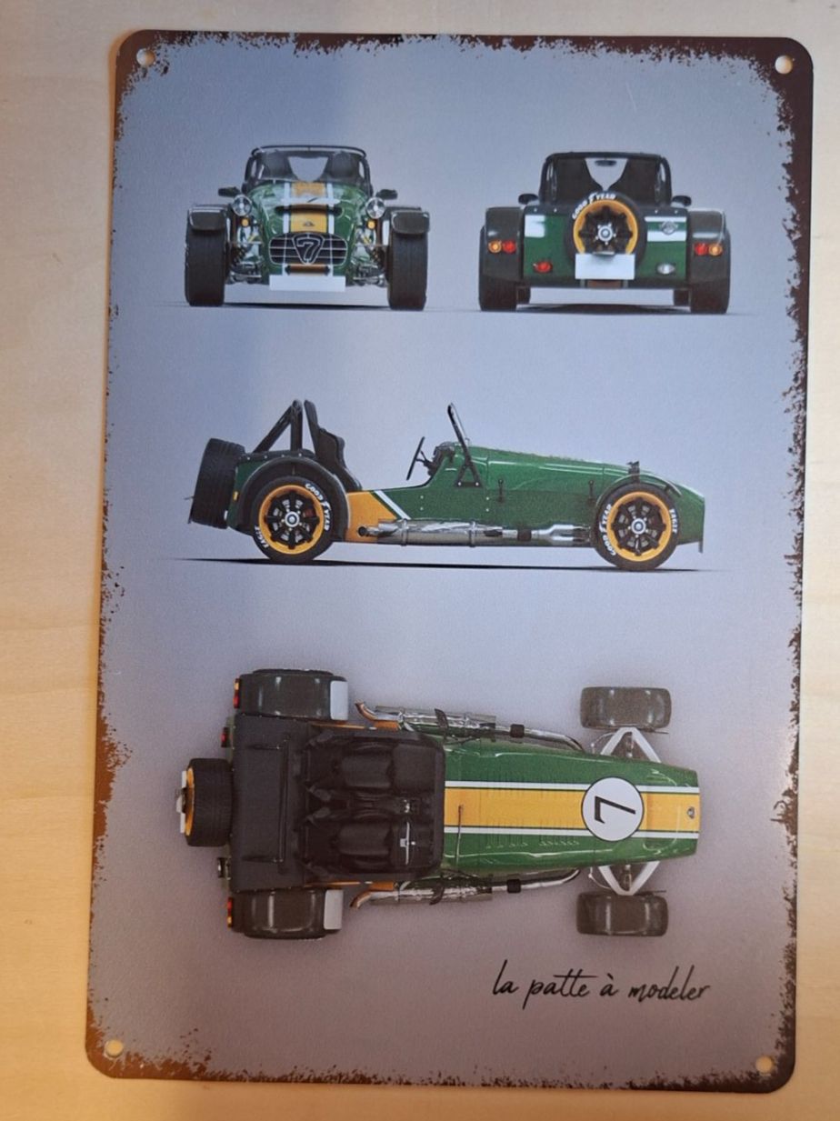 Insegne: Lotus Super 7 Blechschild – Usato da Alberswil venduto da mech350