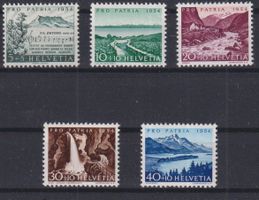 O68) Satz Pro Patria 1954, mit Gummi ohne Falz