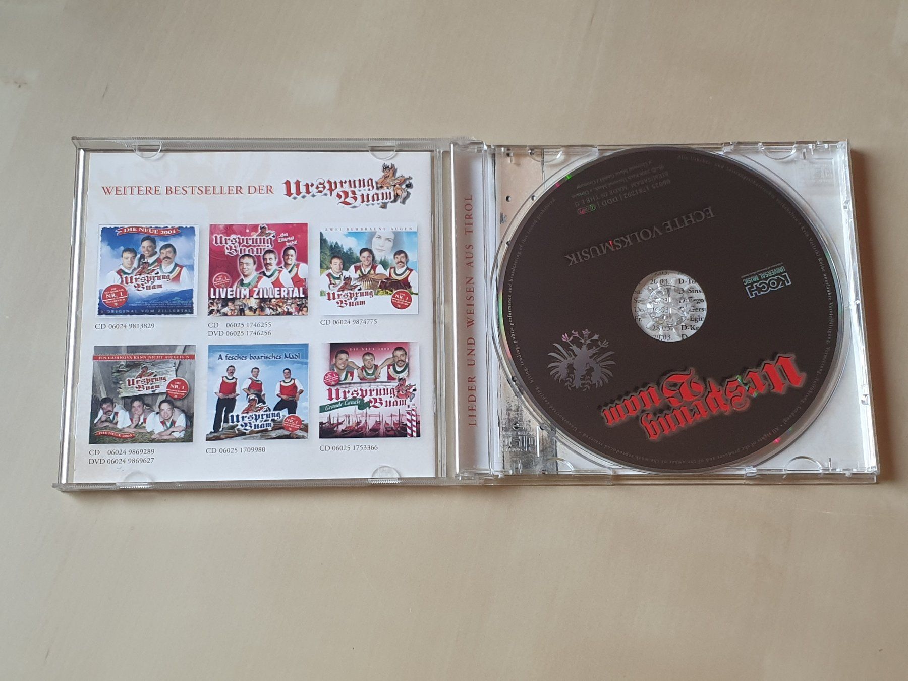 CD: Ursprung Buam Echte Volksmusik – Usato da Stansstad venduto da collectorsshop 2