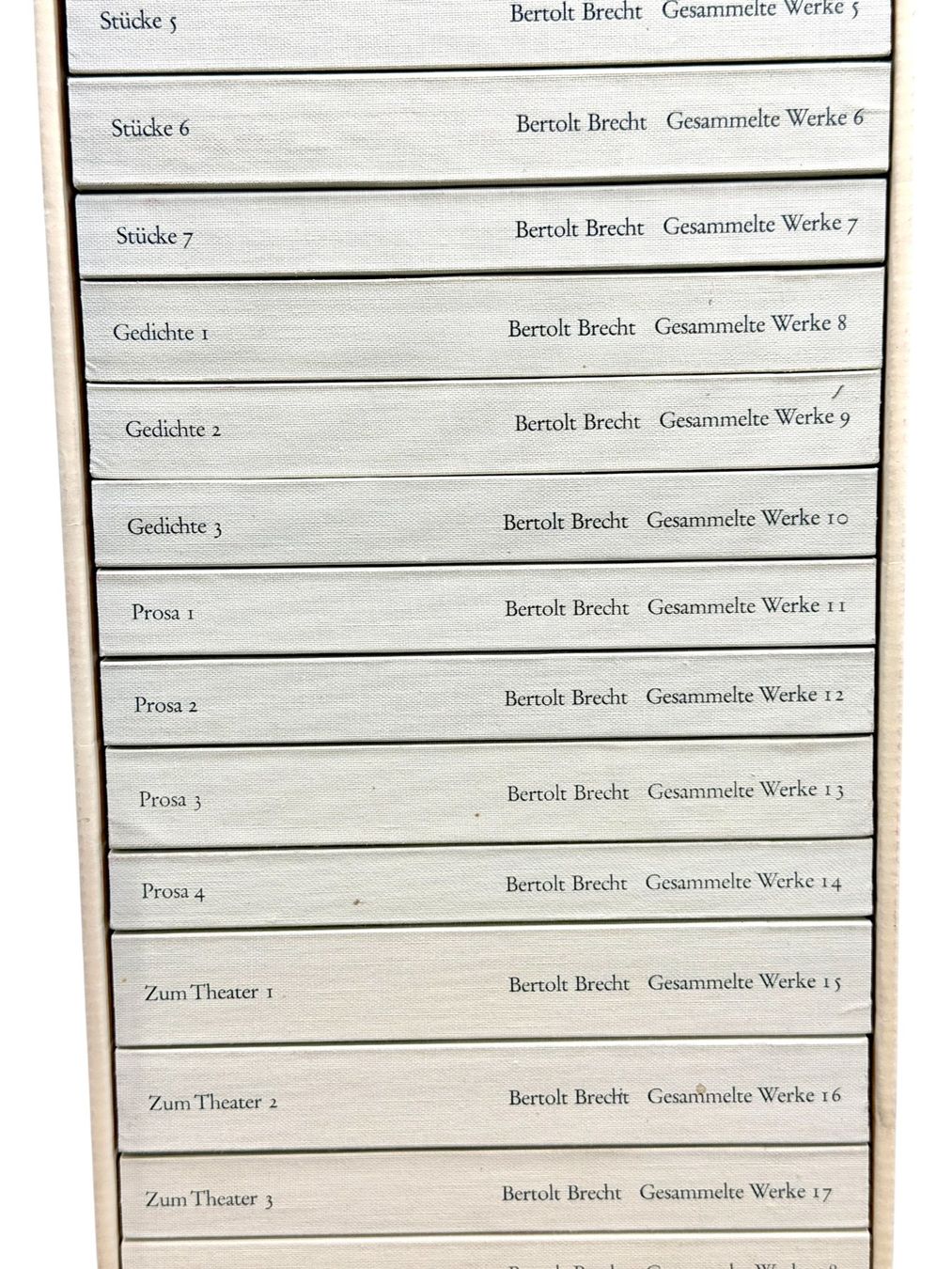 Libri: Bertolt Brecht, Sämtliche Werke 20 Bänden, édition complète – Usato da Morges venduto da vintix 5