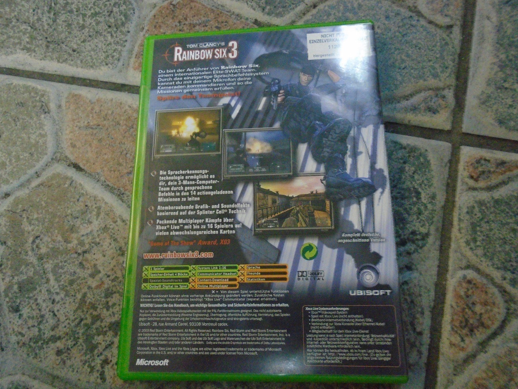 Giochi: Rainbow Six 3 XBOX CLASSIC – Usato da Olten venduto da Disc-Ausverkauf 2