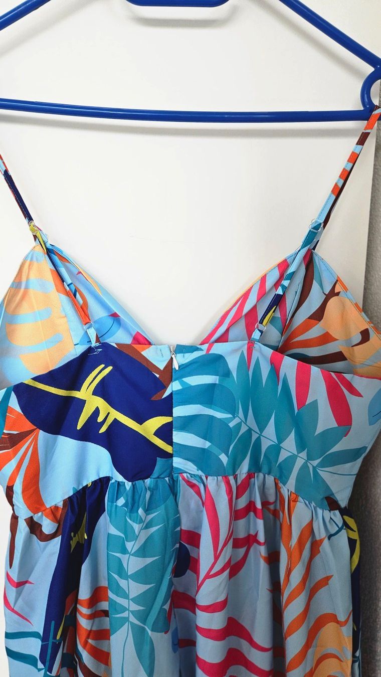 Kleider: Sommerliches Maxikleid mit Muster, Grösse 40 Blau – Gebraucht aus Gossau ZH von fashiontwo 3