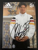 Signierte Sammlerkarte Christian Ziege DFB Adidas
