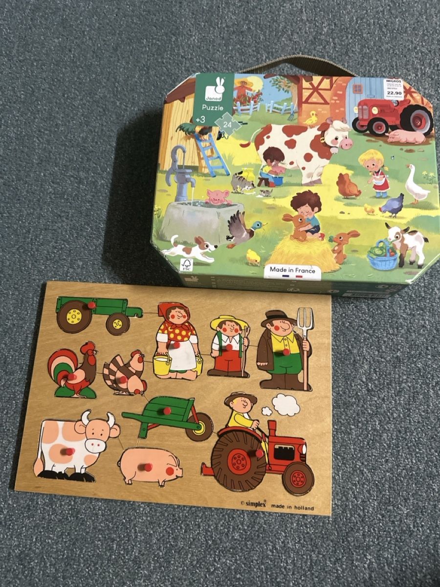 Puzzles:  Puzzle Bauernhof Set  – Neu (gemäss Beschreibung) aus Baltschieder von YmroBe