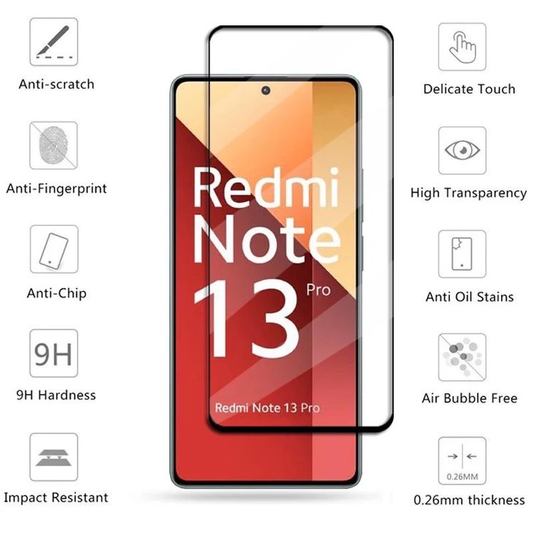 Anoowkoa [2 Pezzi Vetro Temperato per Xiaomi Redmi Note 13 Pro+ 5G/Redmi Note 13 Pro Plus 5G +[2 Pezzi] Fotocamera Pellicola Protettiva,Protezione Schermo Anti Graffio Ultra Resistente