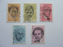 1972 Porträt ; Satz 5 Werte ; Gestempelt