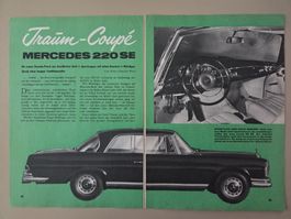 MERCEDES 220 SE - März 1961 - Traum-Coupé