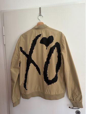 The Weeknd x H&M Bomberjacke Beige/Schwarz – XO – Grösse L