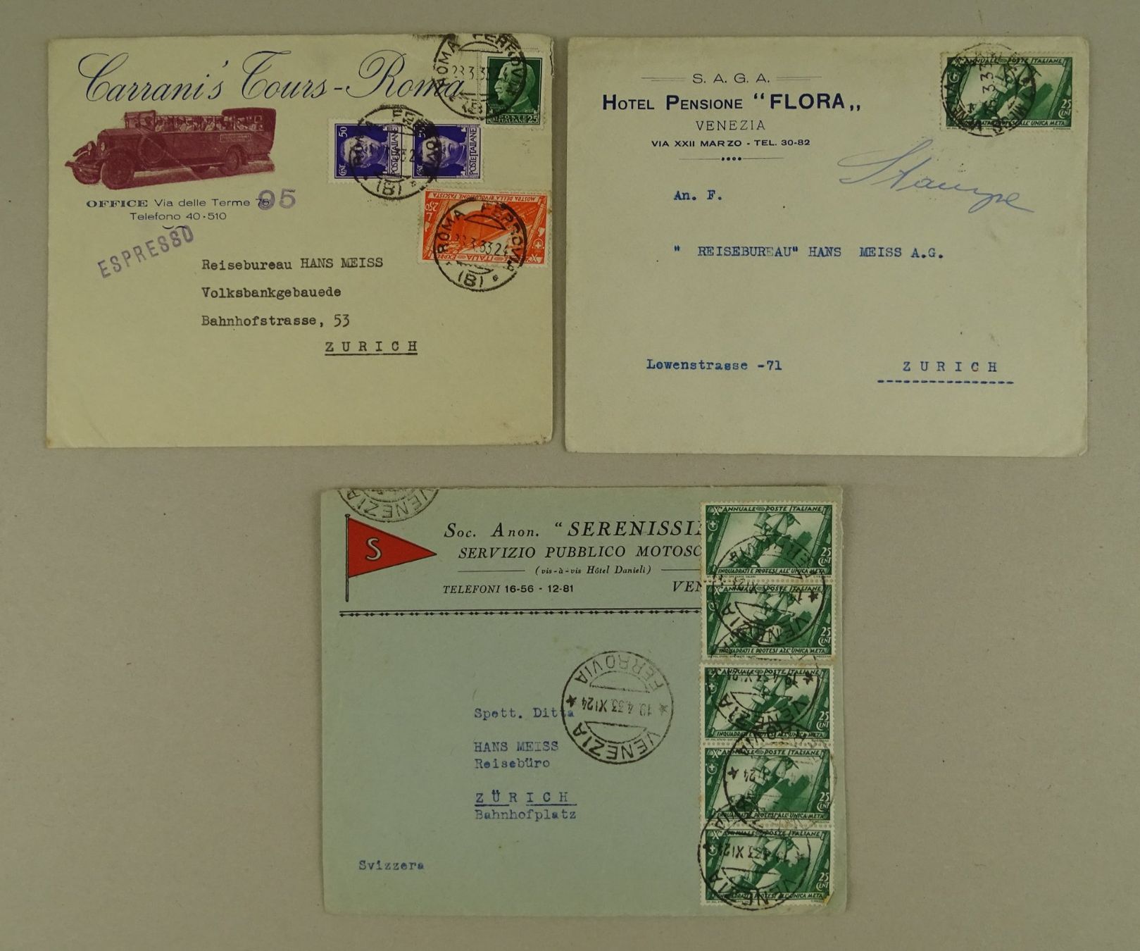Alle Briefmarken: ITALIEN, 37 ÄLTERE BRIEFE/KARTEN – Gebraucht aus Grüningen von Kartensammler 5
